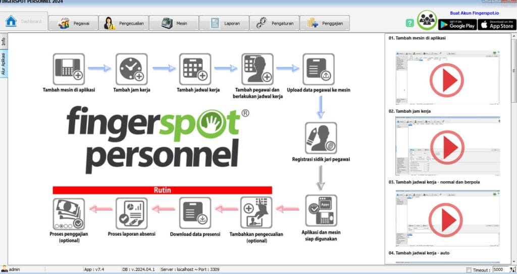 jasa instal setting software fingerspot