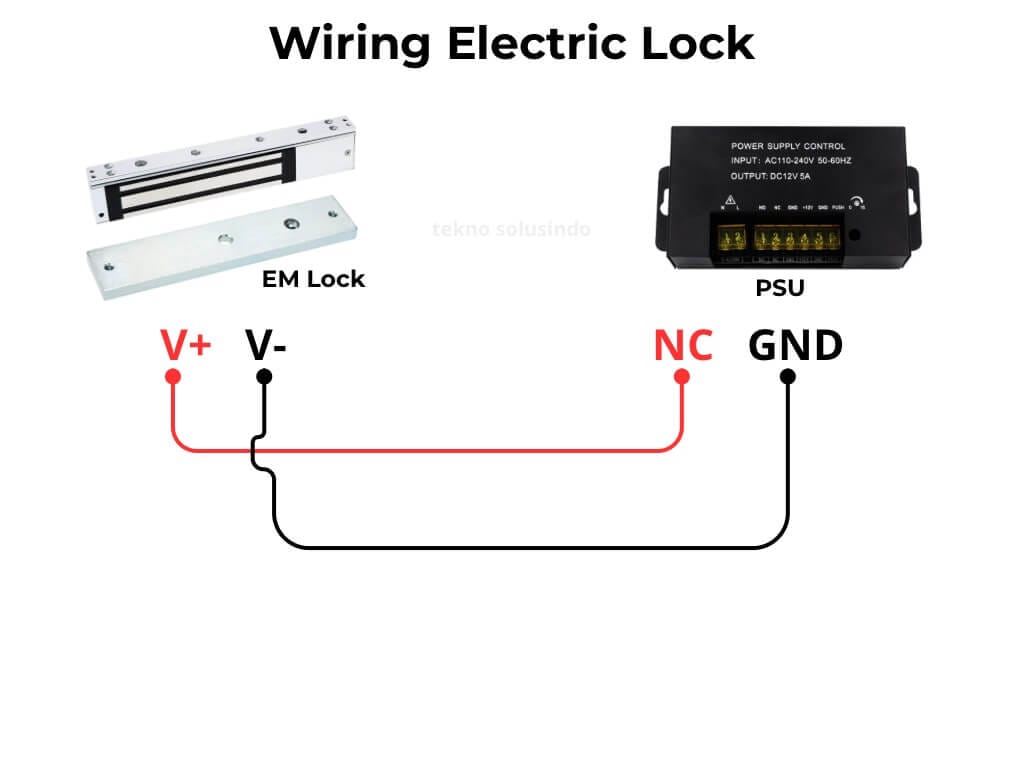wiring emlock hikvision